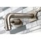 Kingston Brass KS6128BEX Two-Handle Wall Mount Bathroom Faucet, Brushed Nickel KS6128BEX - alternate 5